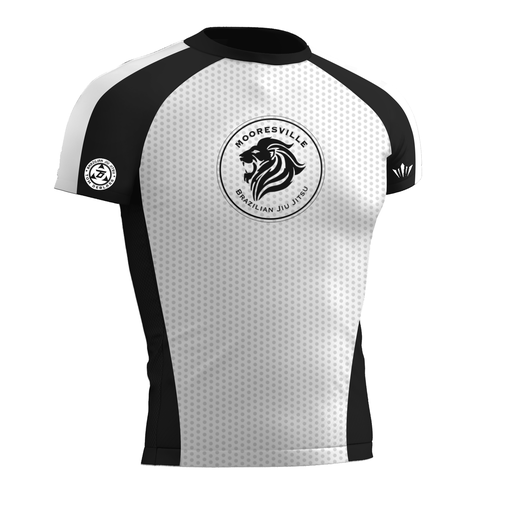Mooresville BJJ Ranked Rashguard - White