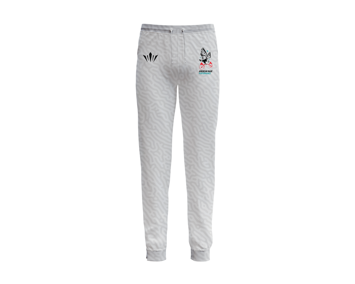 AMP Joggers - White Multi Camo