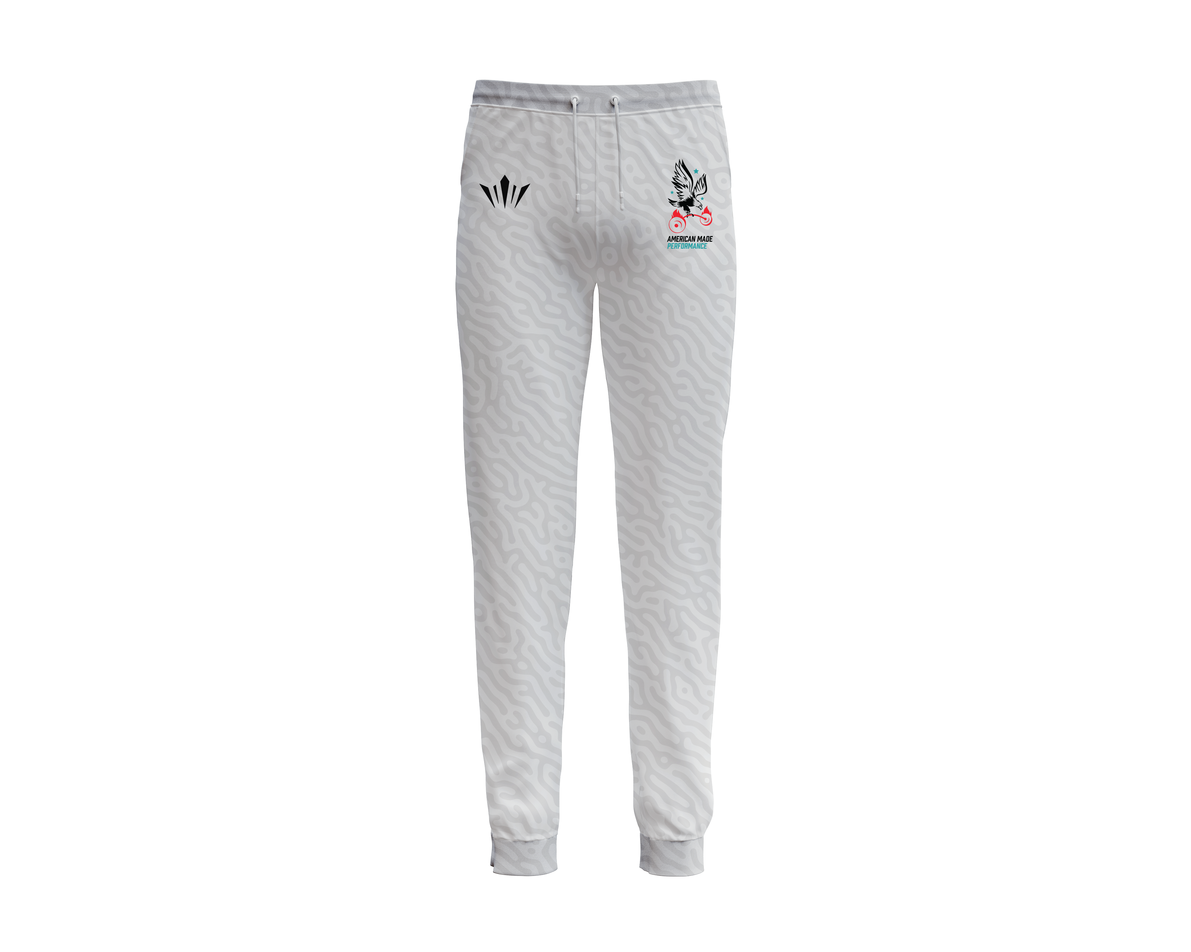 AMP Joggers - White Multi Camo