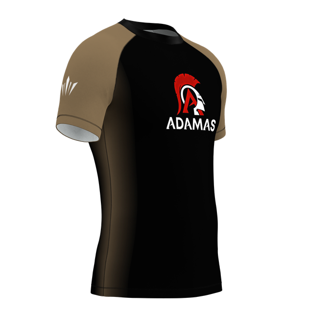 Adamas Jiu Jitsu Academy SS Rashguard - Brown