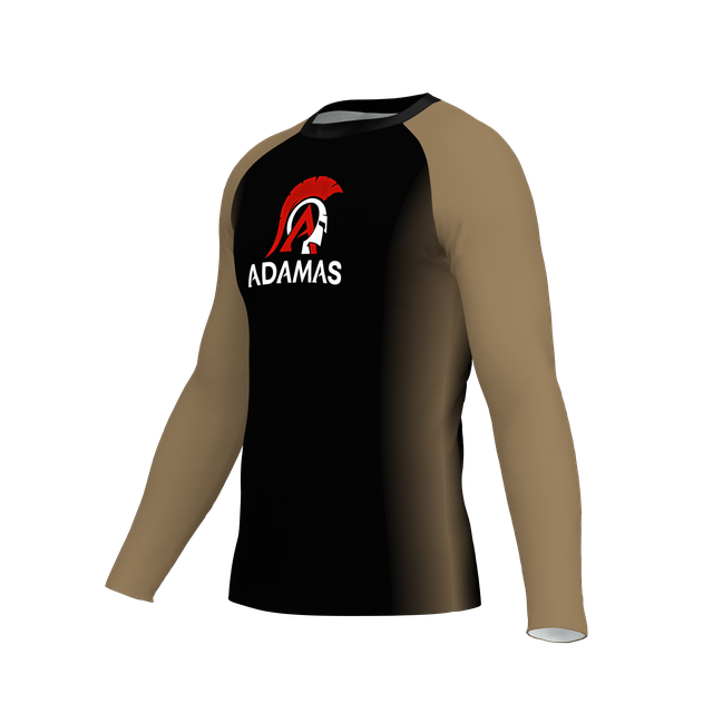 Adamas Jiu Jitsu Academy LS Rashguard - Brown
