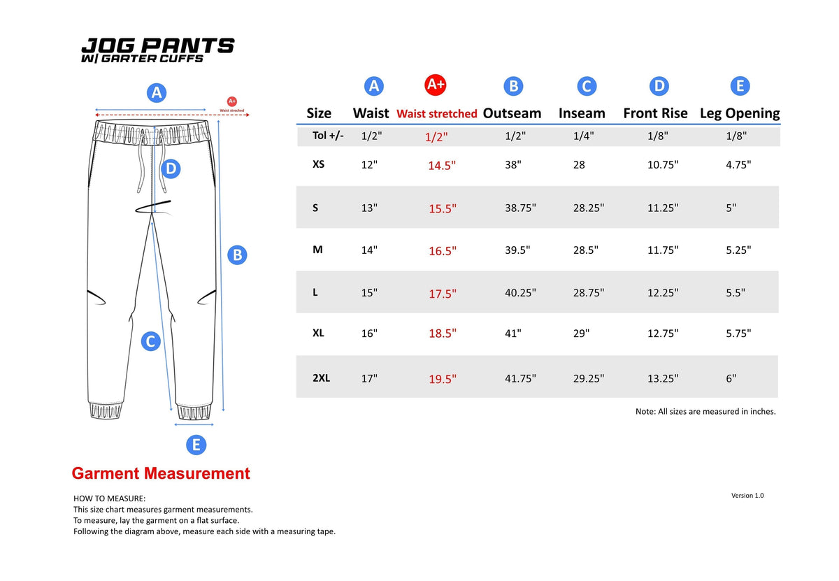 AMP Joggers - Burnt Red