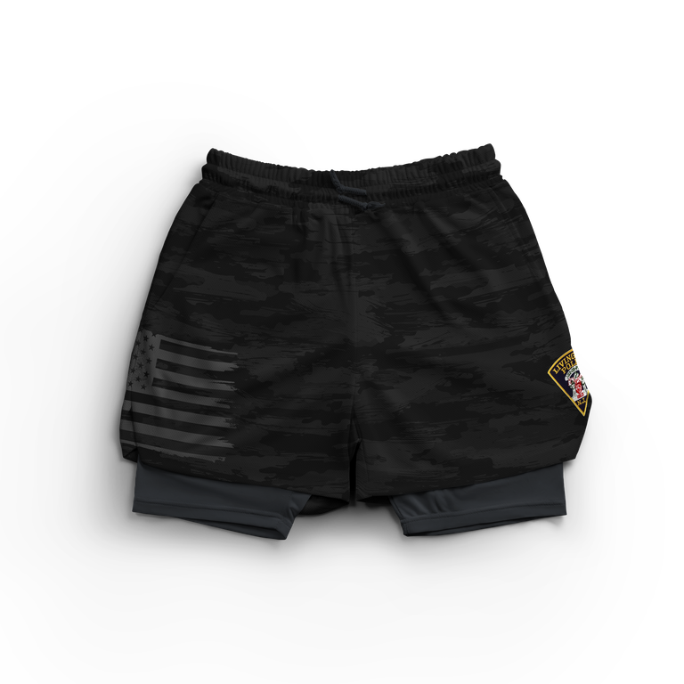 Livingston BJJ Club Liner Shorts - Black Camo