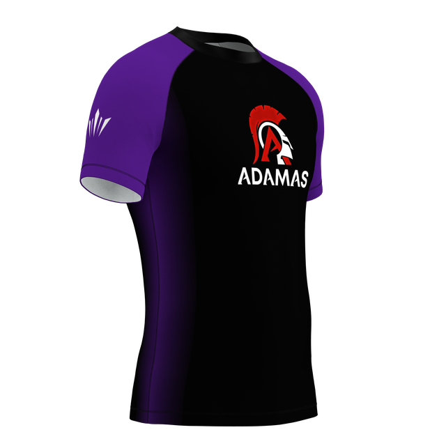 Adamas Jiu Jitsu Academy SS Rashguard - Purple