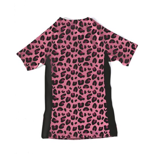 Women's Pink Cheetah Rashguard