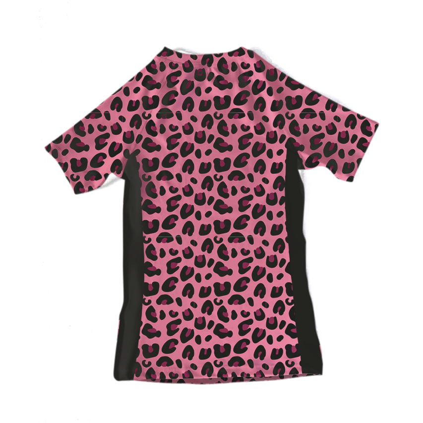 Women's Pink Cheetah Rashguard