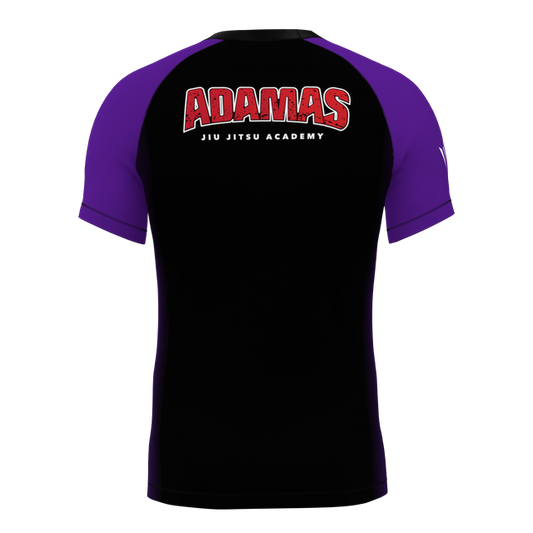 Adamas Jiu Jitsu Academy SS Rashguard - Purple