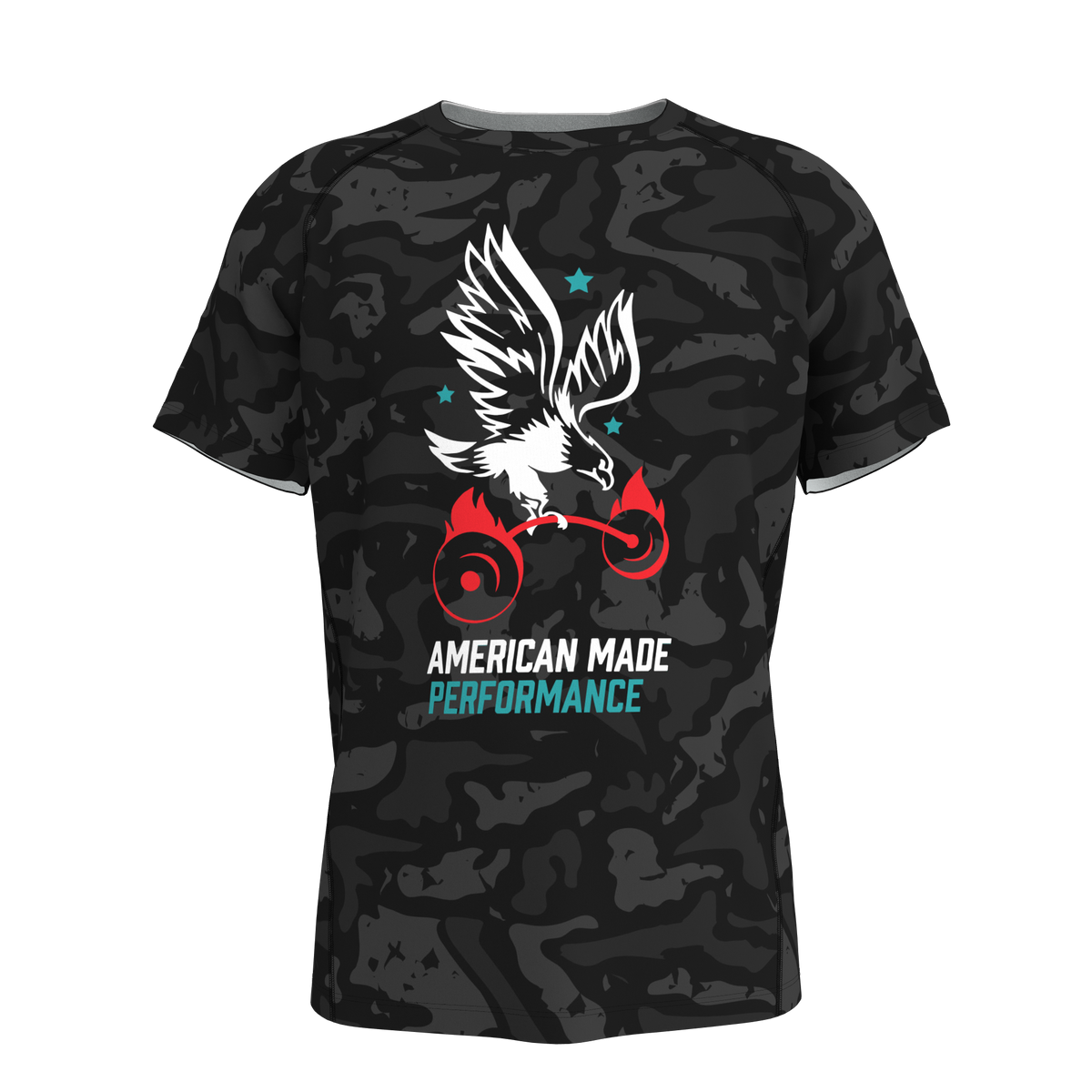 AMP Performance Tee - Black Multi Camo