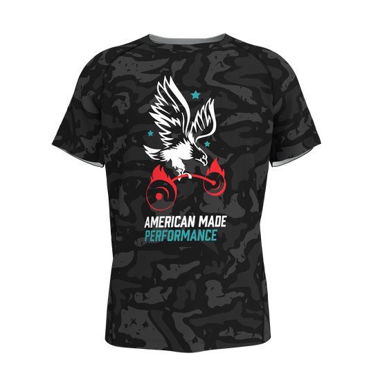 AMP Performance Tee - Black Multi Camo