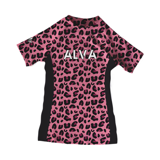 Women's Pink Cheetah Rashguard