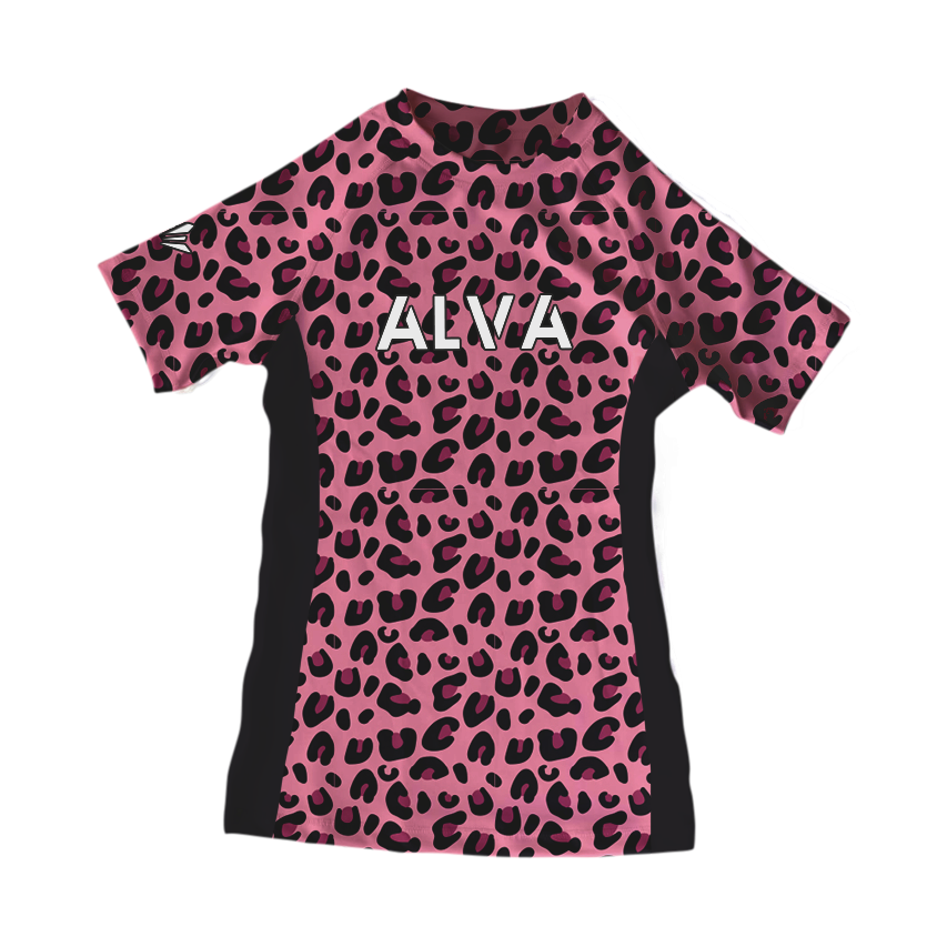 Women's Pink Cheetah Rashguard
