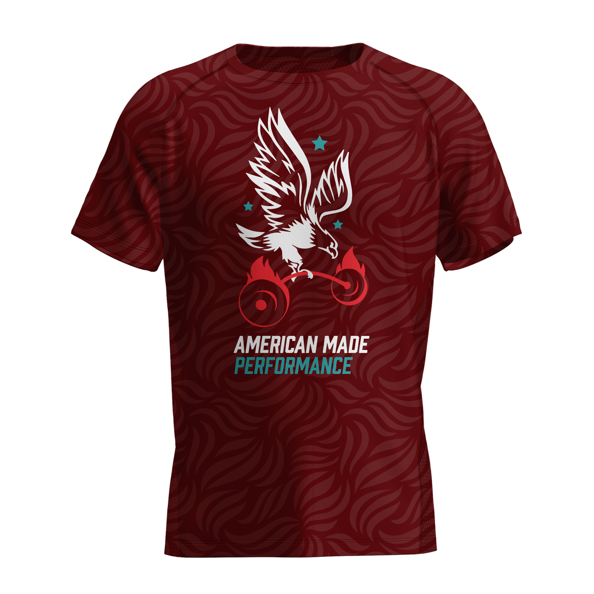 AMP Performance Tee - Burnt Red