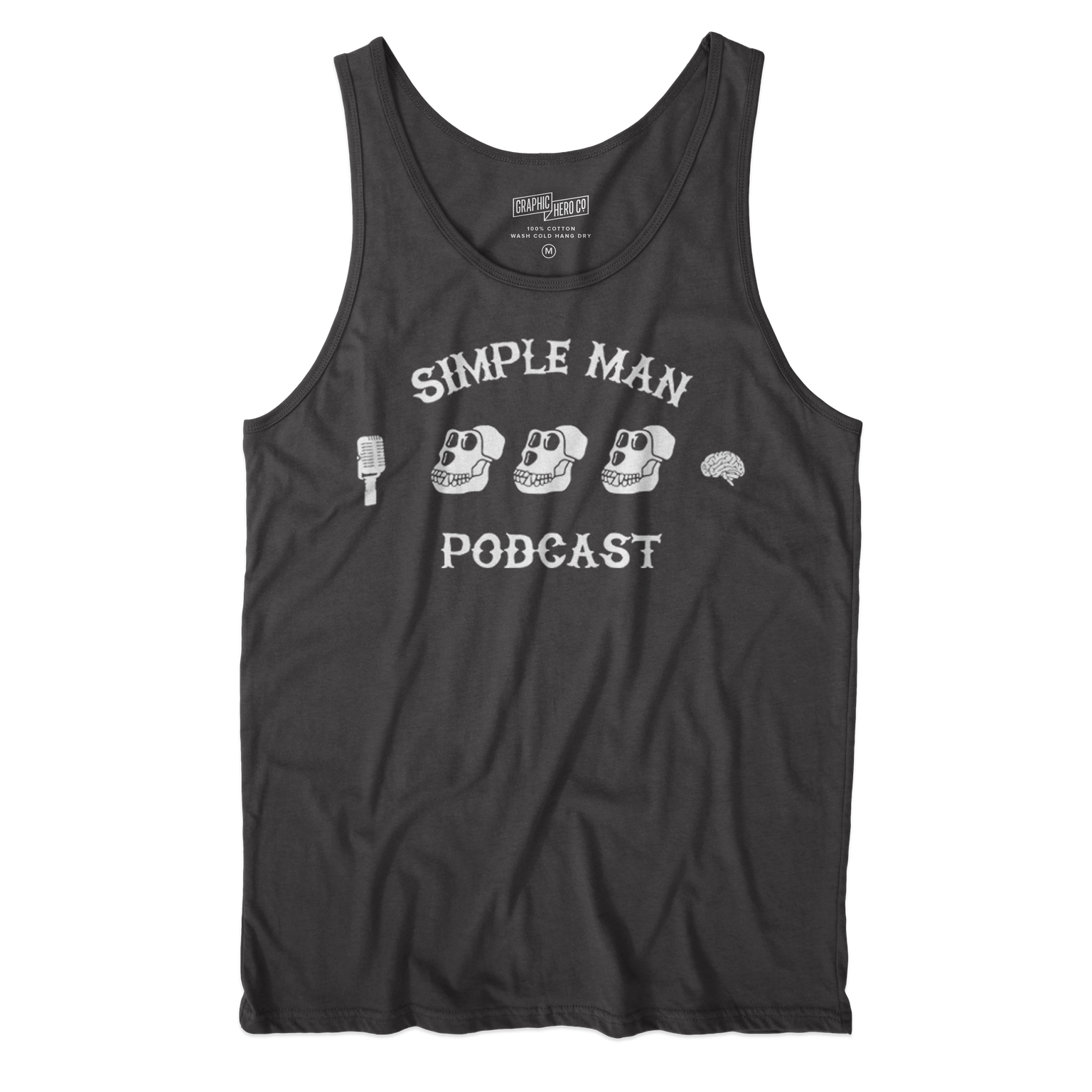 Simple Man Podcast Tank - Black