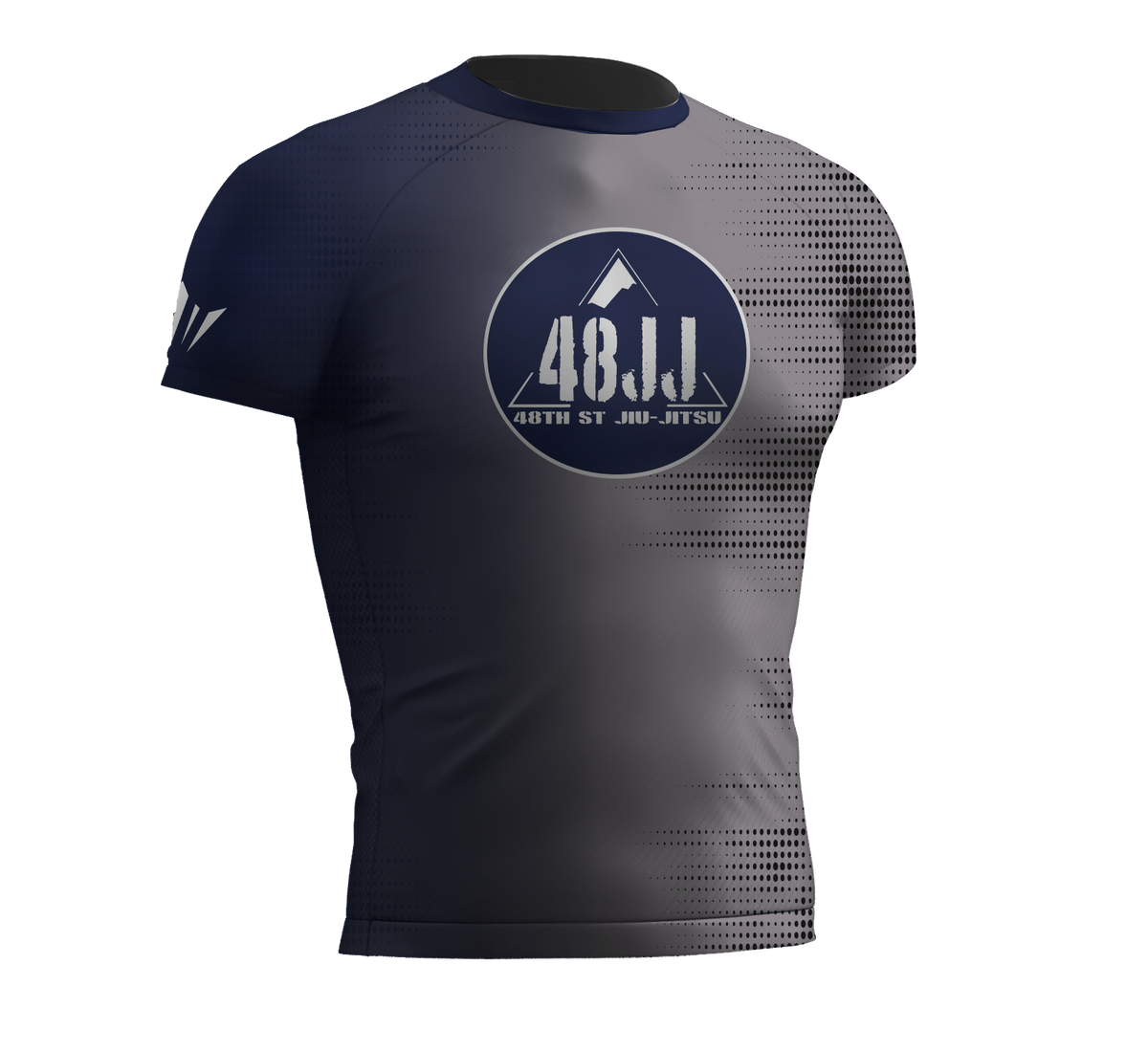 48JJ Rashguard - Cobalt/Grey Gradient