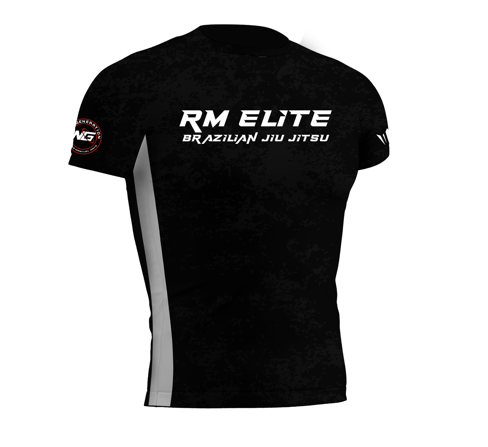 RM Elite Dark Ranked Rashguard - White