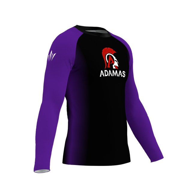 Adamas Jiu Jitsu Academy LS Rashguard - Purple