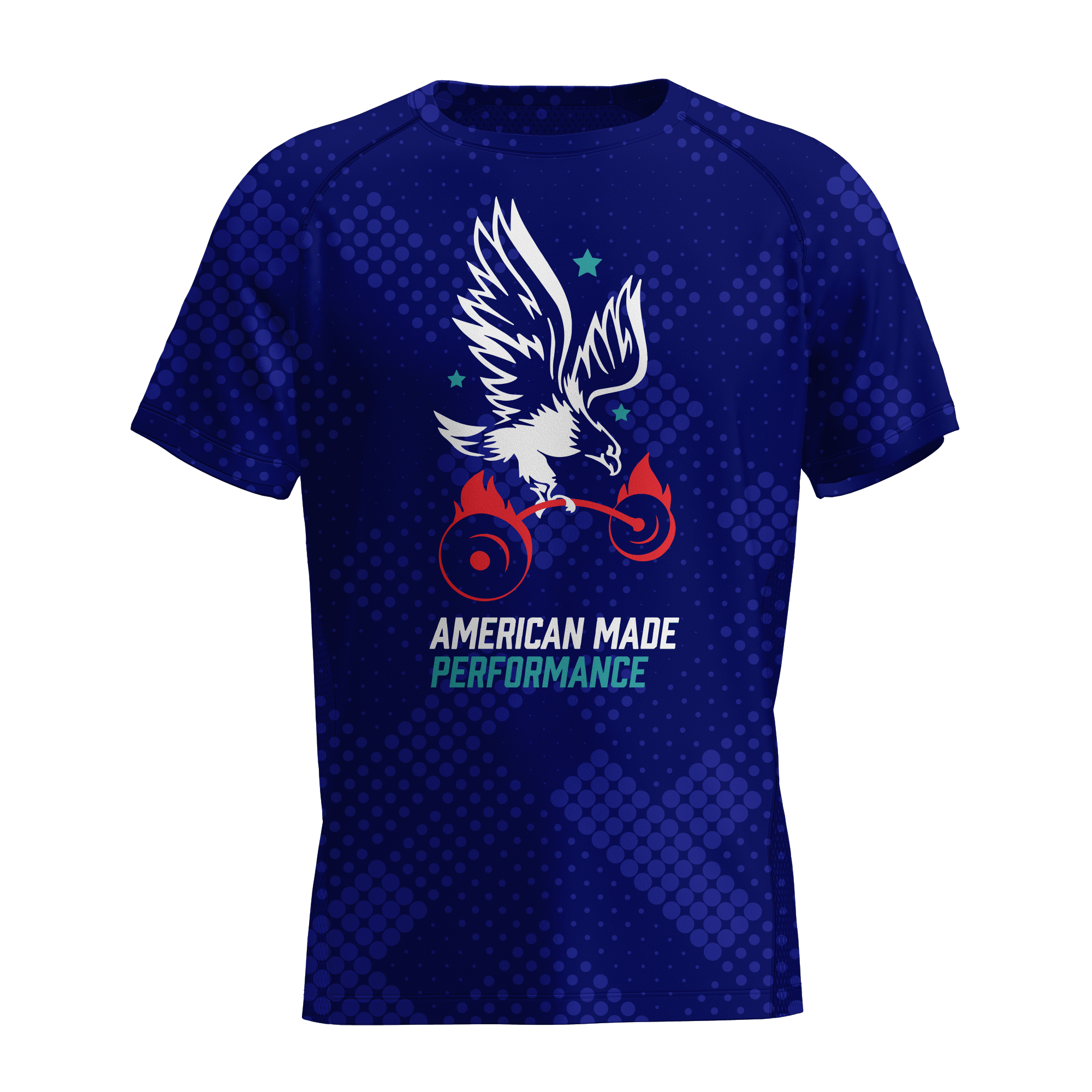 AMP Performance Tee - Cobalt Blue