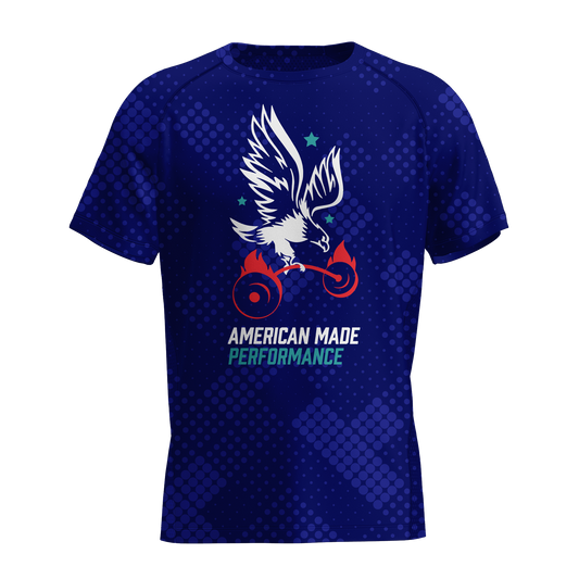 AMP Performance Tee - Cobalt Blue