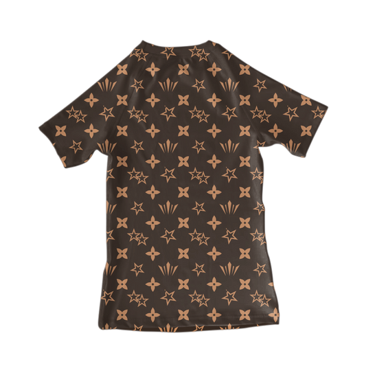 Women's Brown LV BJJ Rashguard