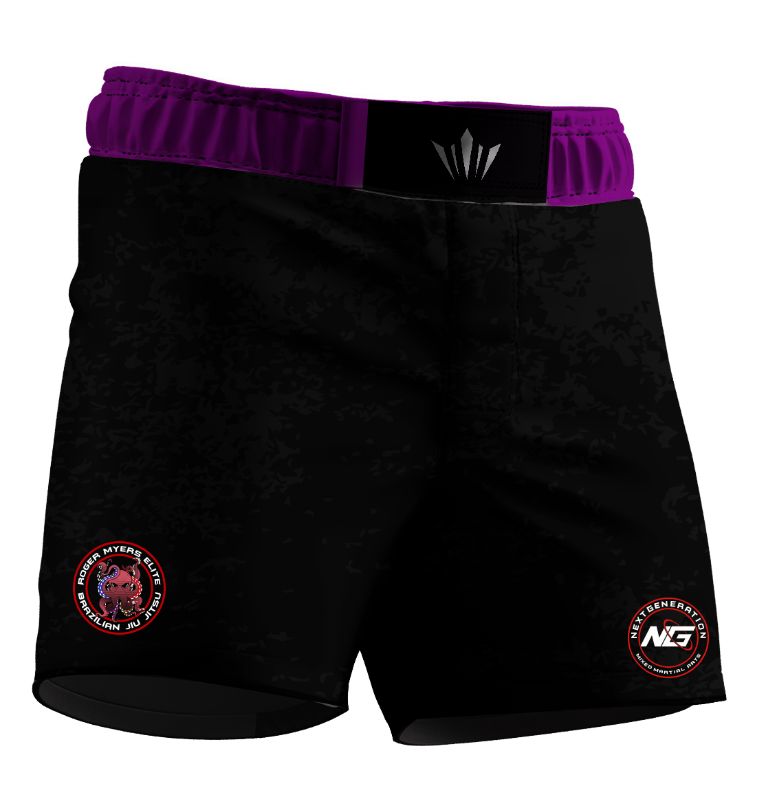 RM Elite Dark Ranked BJJ Shorts - Purple