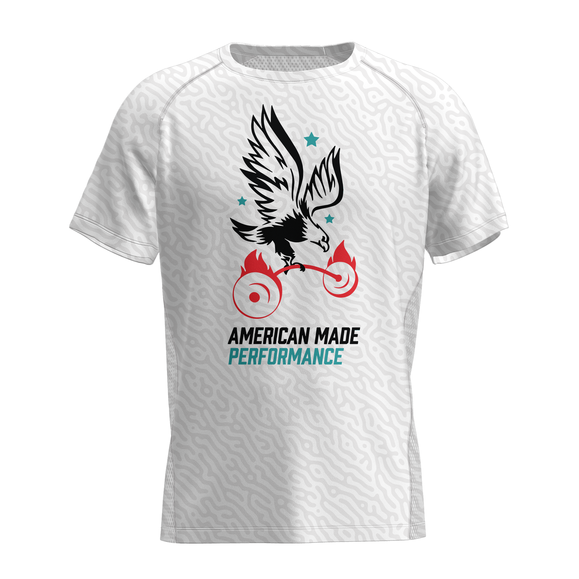 AMP Performance Tee - White Multi Camo