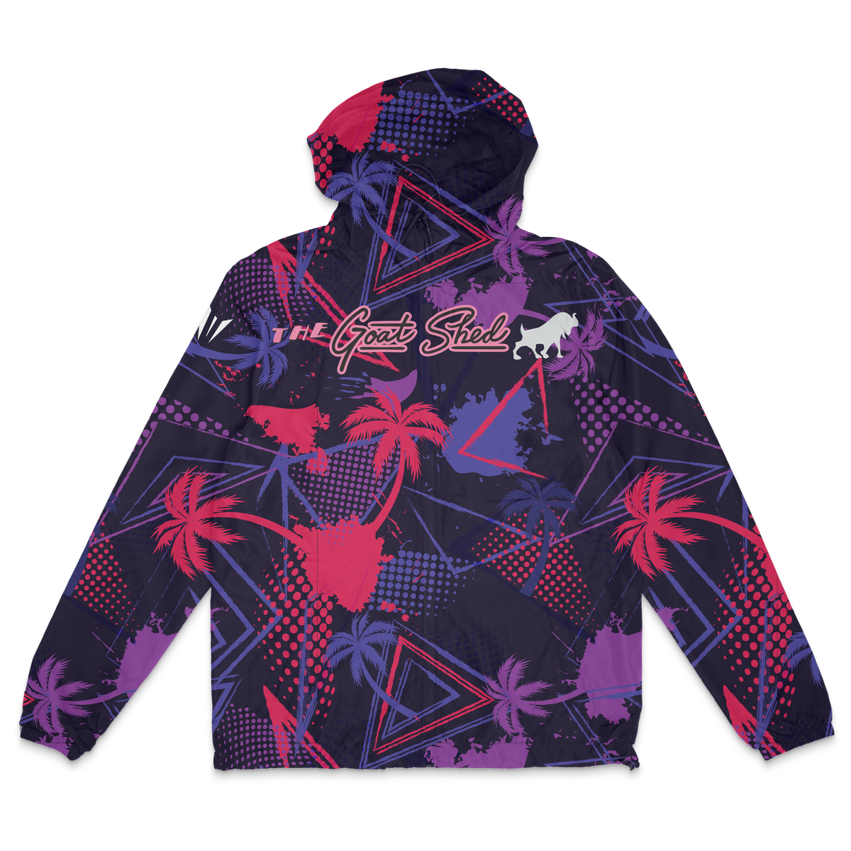 Goat Shed Windbreaker Zip Up - Tropical