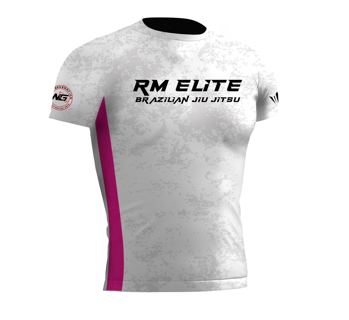 Women's RM Elite Rashguard - White/Pink