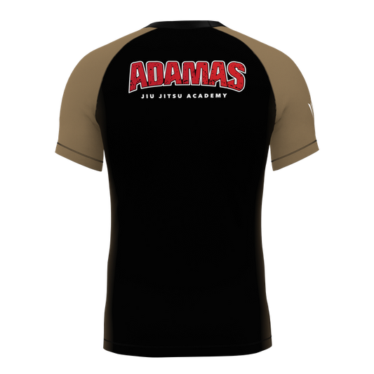 Adamas Jiu Jitsu Academy SS Rashguard - Brown