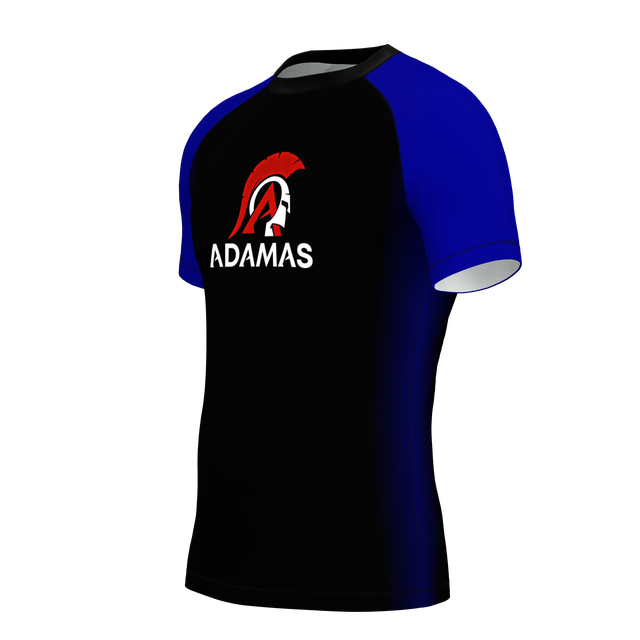 Adamas Jiu Jitsu Academy SS Rashguard - Blue