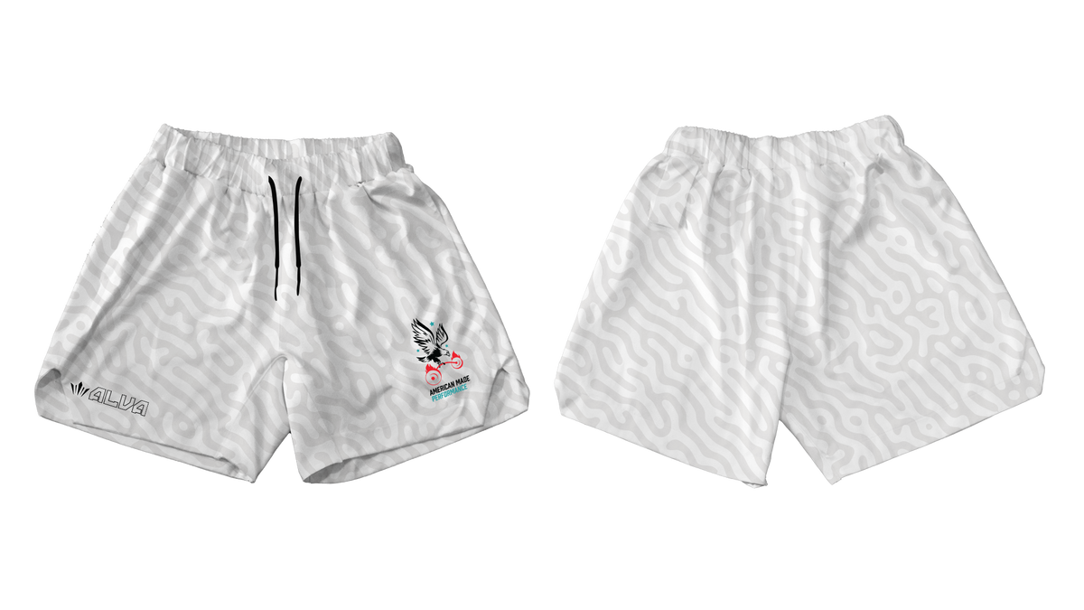 AMP Core Shorts - White Multi Camo