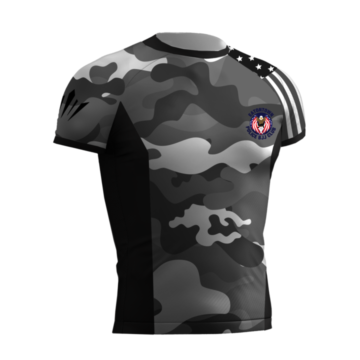 Eatontown BJJ Club SS Rashguard - White Camo