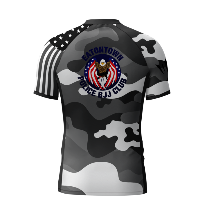 Eatontown BJJ Club SS Rashguard - White Camo