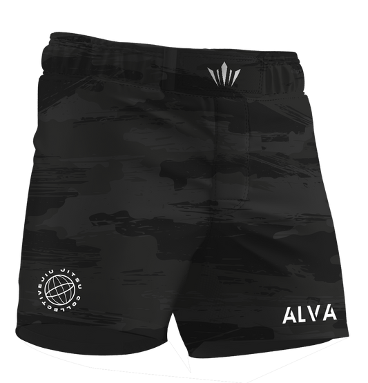 Black Brush Camo BJJ Shorts
