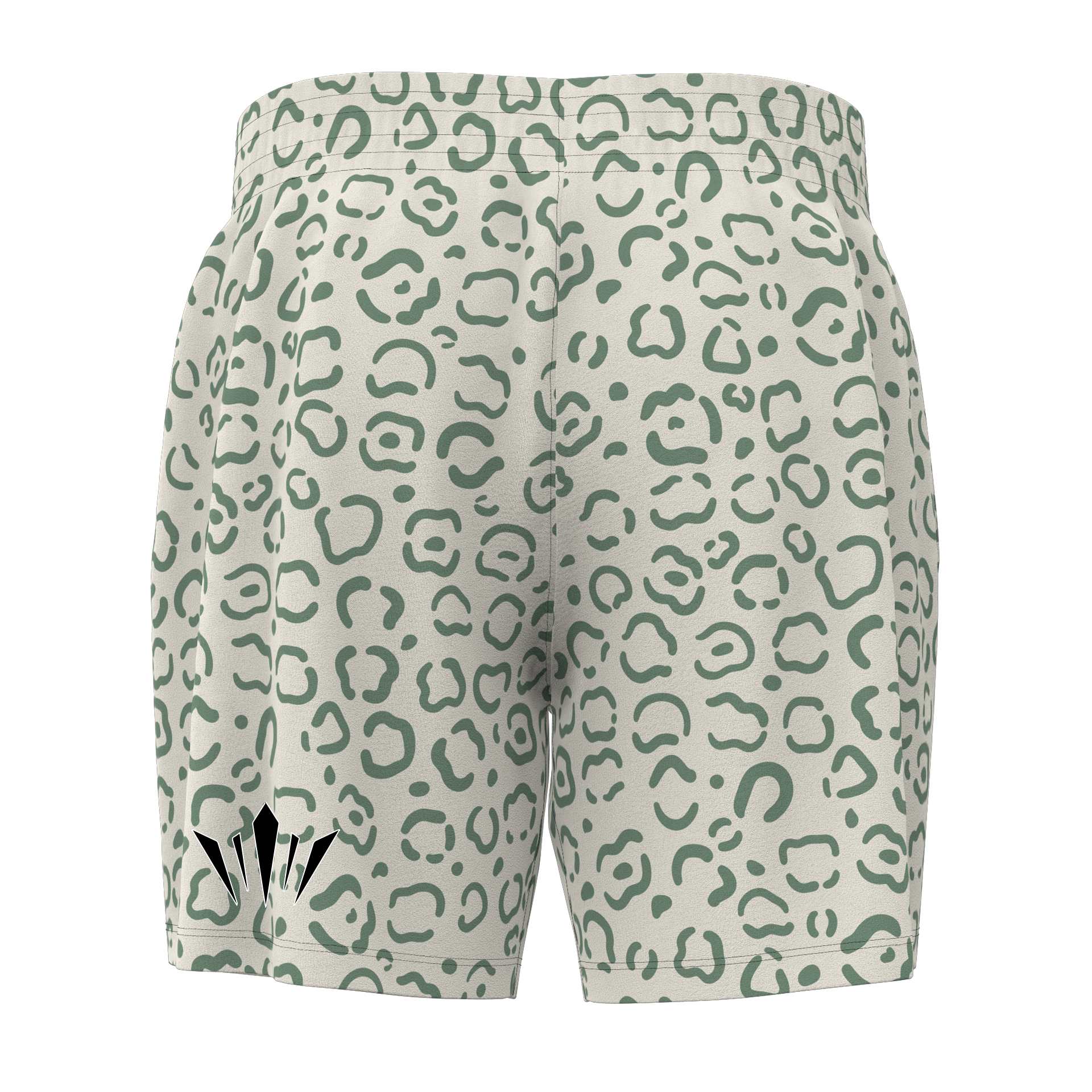 Kingdom Mesh Shorts - Green Leopard