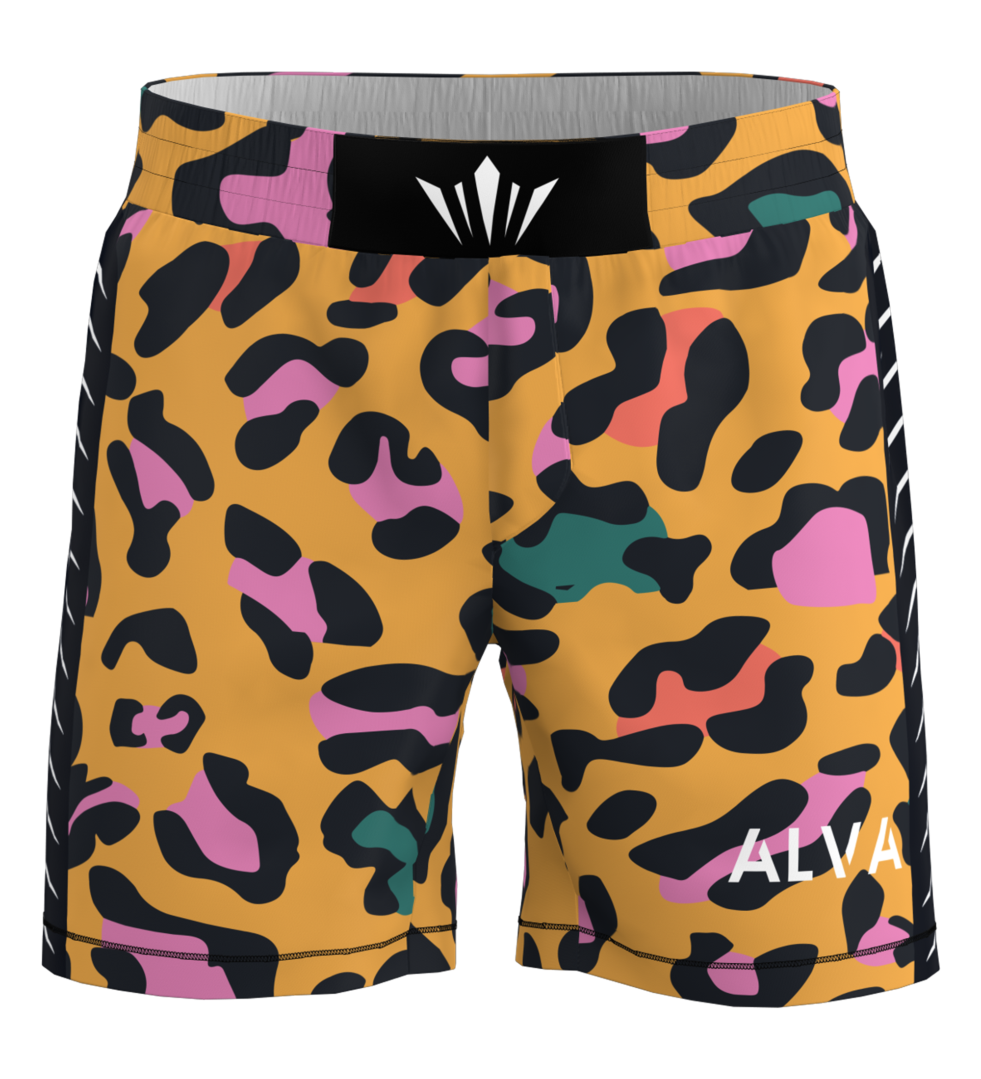 Multi Color Cheetah BJJ Shorts