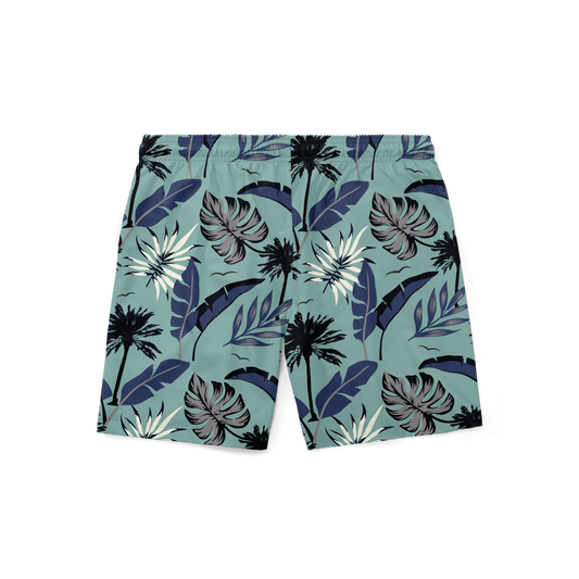 Swim Trunks w/ Lining - Sky Blue Surf