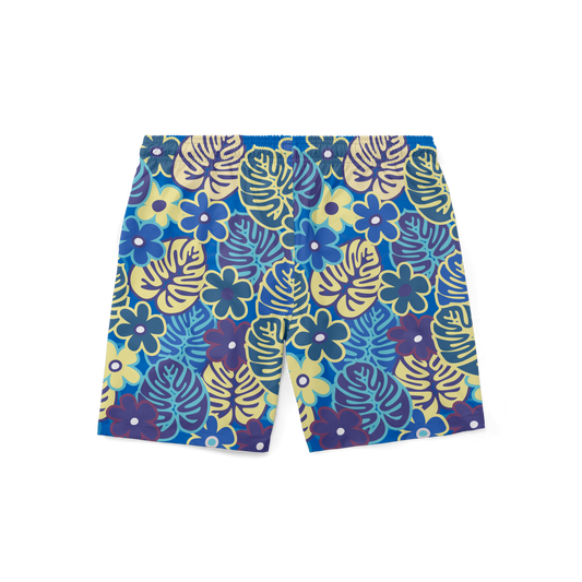 Swim Trunks - Retro Sea Floral
