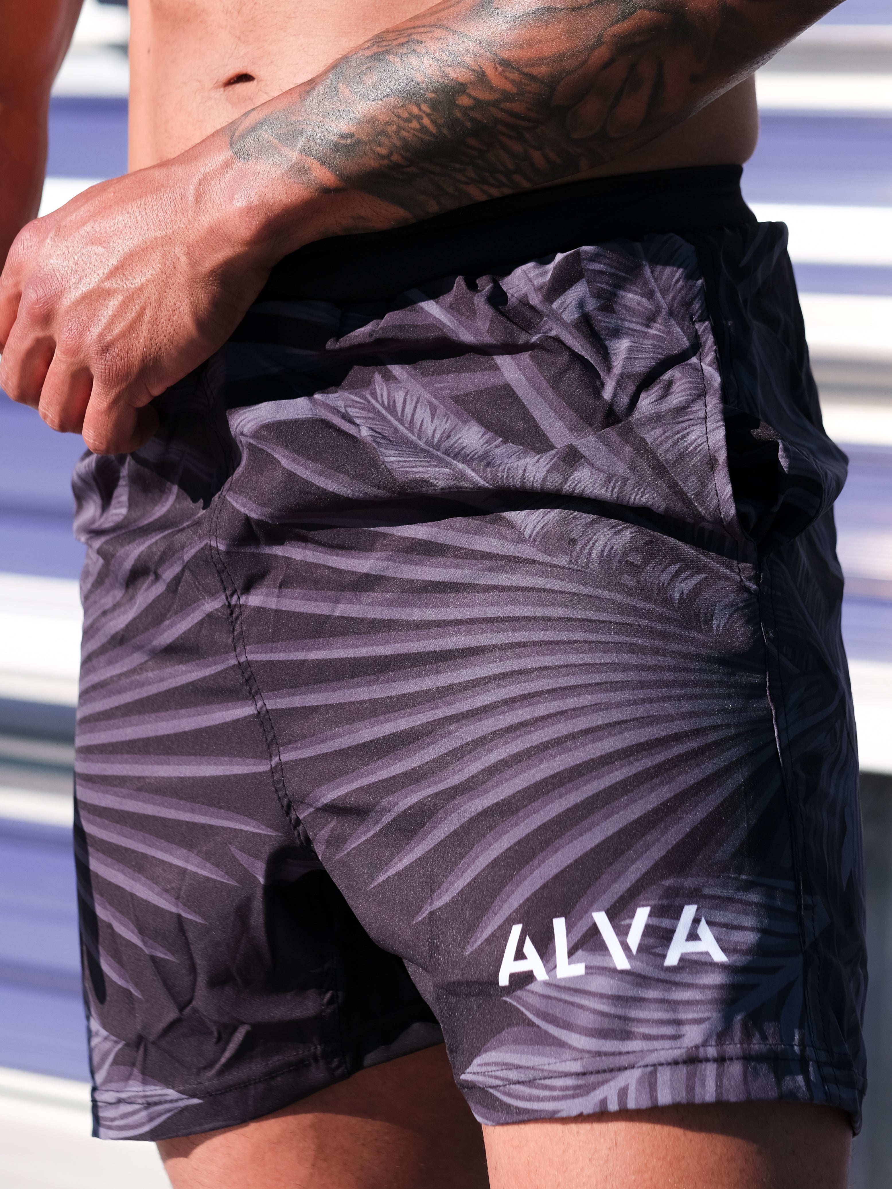 Hybrid Shorts - Midnight Tropical