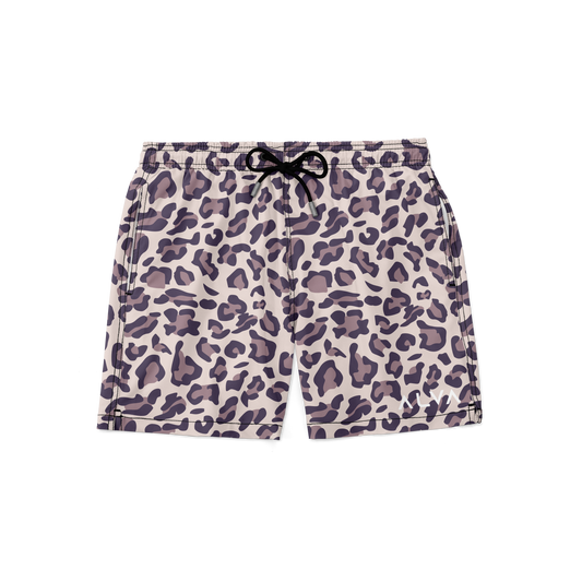 Swim Trunks w/ Lining - Dust Cheetah