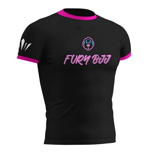Fury BJJ Rashguard - Black/Pink