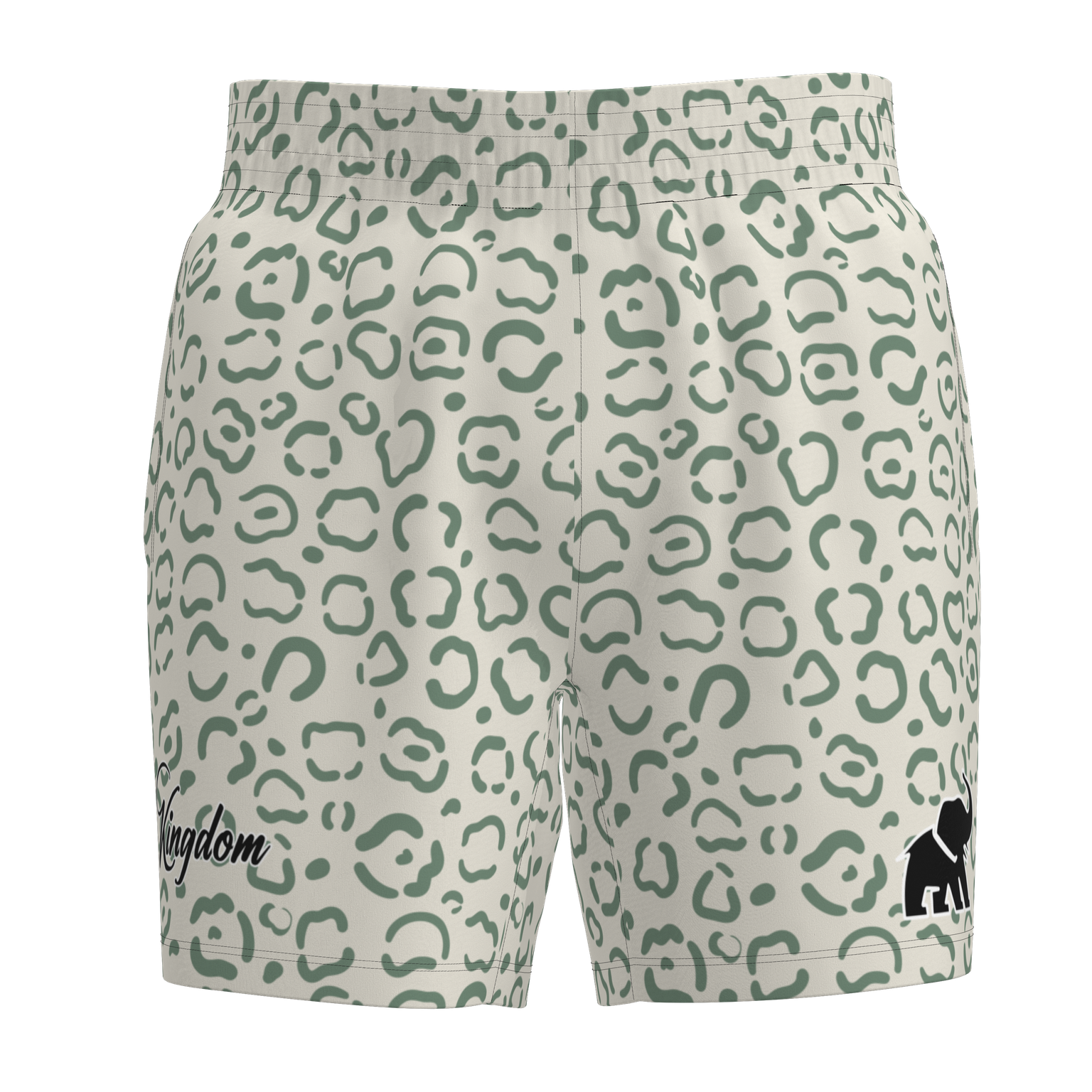 Kingdom Mesh Shorts - Green Leopard