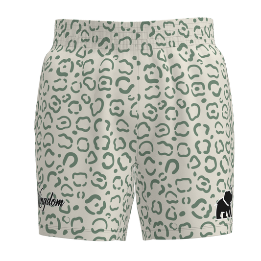 Kingdom Mesh Shorts - Green Leopard