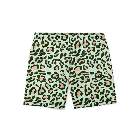 Swim Trunks - Mint Cheetah