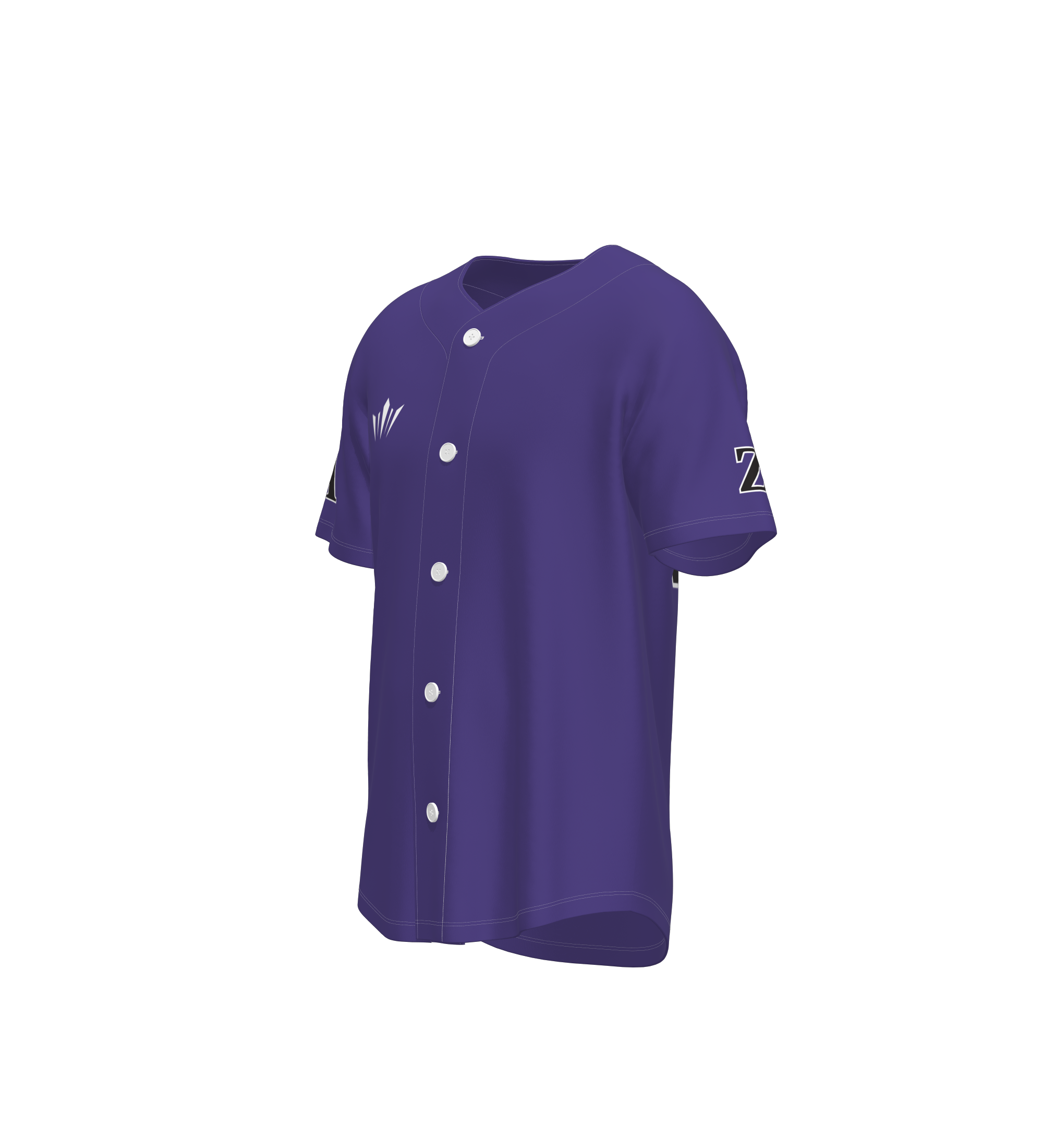 Z&J Baseball Jersey - Purple (Customizable)