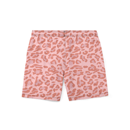 Swim Trunks - Cheetah Seashell Pink