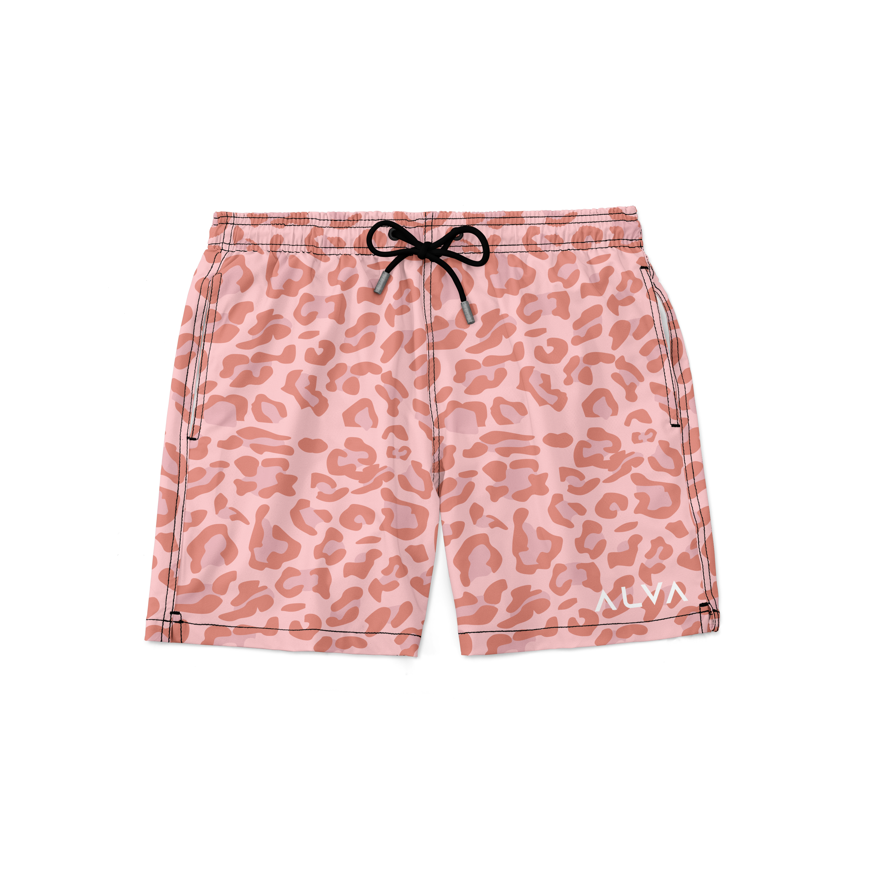 Swim Trunks - Cheetah Seashell Pink