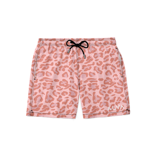 Swim Trunks - Cheetah Seashell Pink