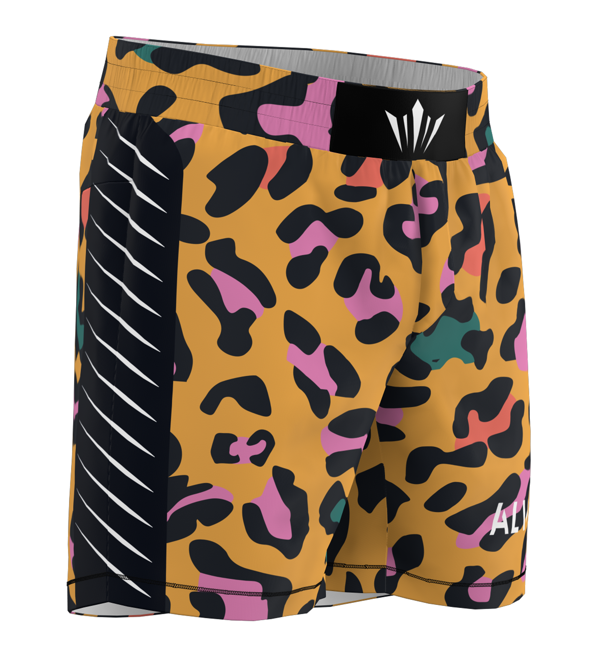 Multi Color Cheetah BJJ Shorts