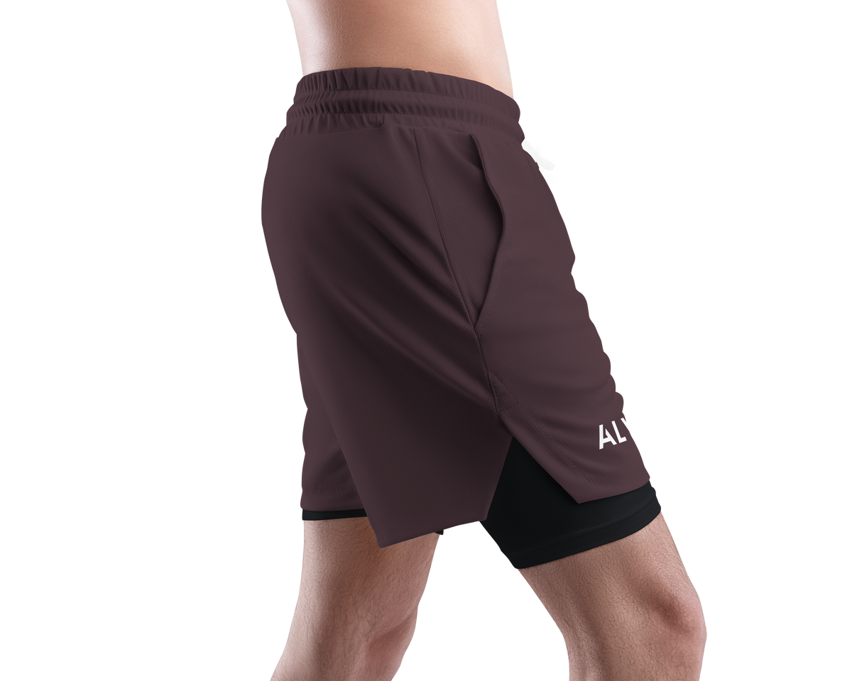 featherlite Liner Short - Merlot