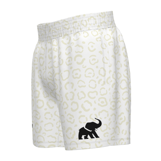Kingdom Mesh Shorts - White Leopard